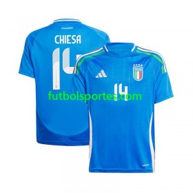 Camiseta Italia Chiesa 14 Primera Equipación Euro 2024